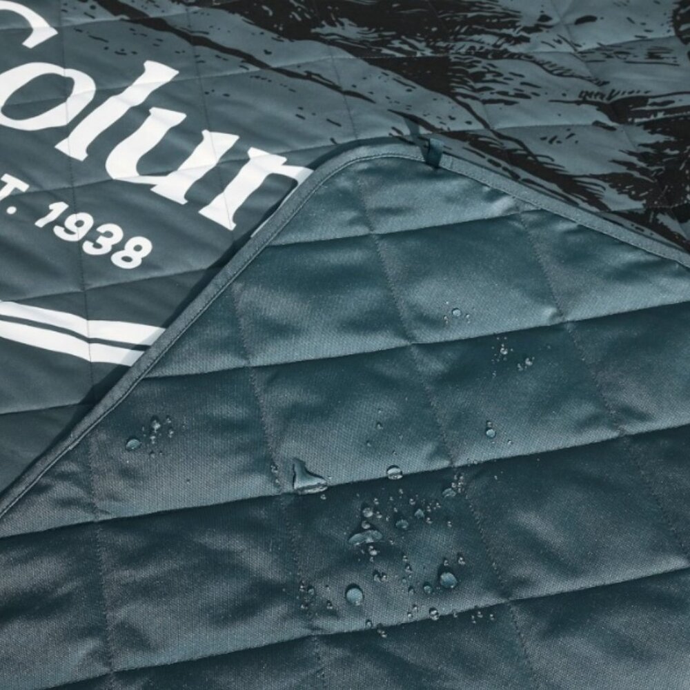 Columbia Waterproof Outdoor Packable Tote Blanket - 72" x 72" - Rodney Steel - Picture 3 of 6